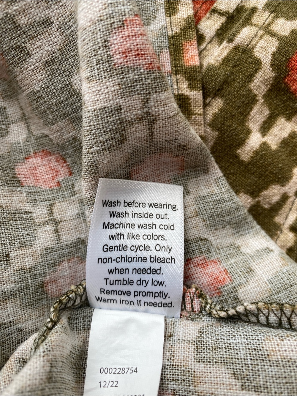 Sonoma Goods for Life Linen Blend Shift Dress Sz XXL - Picture 8 of 8
